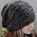 Hot Fashion Slouch Baggy Beanie Cap Slouchy Skull Hat Mens Womens Knit Hat (Black)