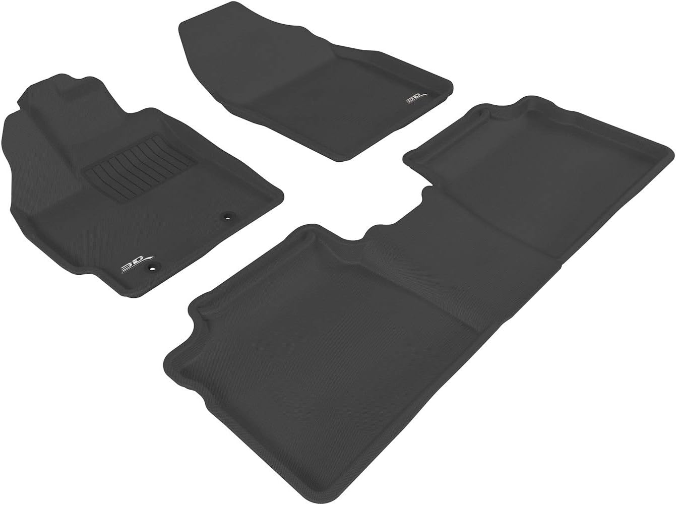 Amazon Com 3d Maxpider All Weather Floor Mats For Toyota Prius 2012 2015 Custom Fit Car Floor Liners Kagu Series 1st 2nd Row Black L1ty09201509 Automotive