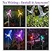 SolarDuke Solar Hummingbirds Holiday Decoration Pathway Lighting Garden Stake Lights Color Changing Outdoor Decor Patio Lawn Yard Path Decorative Ornaments (2 Pack)