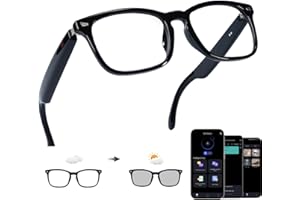 Giinova Ai Smart Glasses Bluetooth 5.4 with Translation for Men Women 160+Languages Color-Change Lens Power by Chat GPT Assistant Free App Translator Glasses Meeting,Driver,Travel4.4 out of 5 stars 9$23.78