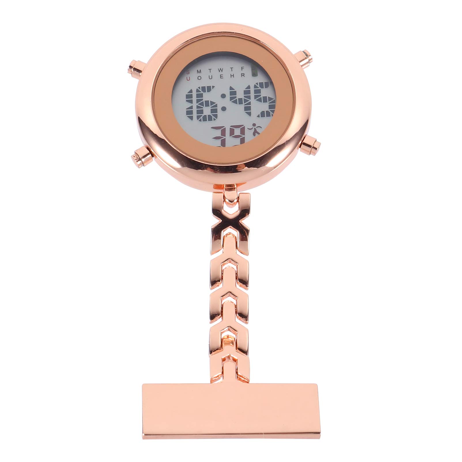 Hemobllo Electronic Digital Nurse Fob Watch for Women Girls - Hanging Lapel Pin Clip on Medical Pocket Watch for Nurses Doctors