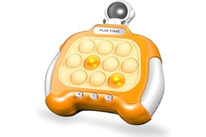 ORDTBY Push Pop It Game, Fidgets Games Toys for Kids, Autism Sensory Toys Mini Quick Games Boy Girl, Gift for 3-8 Year Old Boys Birthday Xmas, Bubble Stress Travel Light Up Pop It Game Teen Boys for 8-12