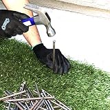USA MADE - LARGE Synthetic Grass 6" Stakes (5 Pound) Non-Galvanized Thick 4-Gauge Professional Style, Will Rust for Extra Hold - Spikes for Artificial Turf & Landscape (Approximately 50 Nails Per Bag)
