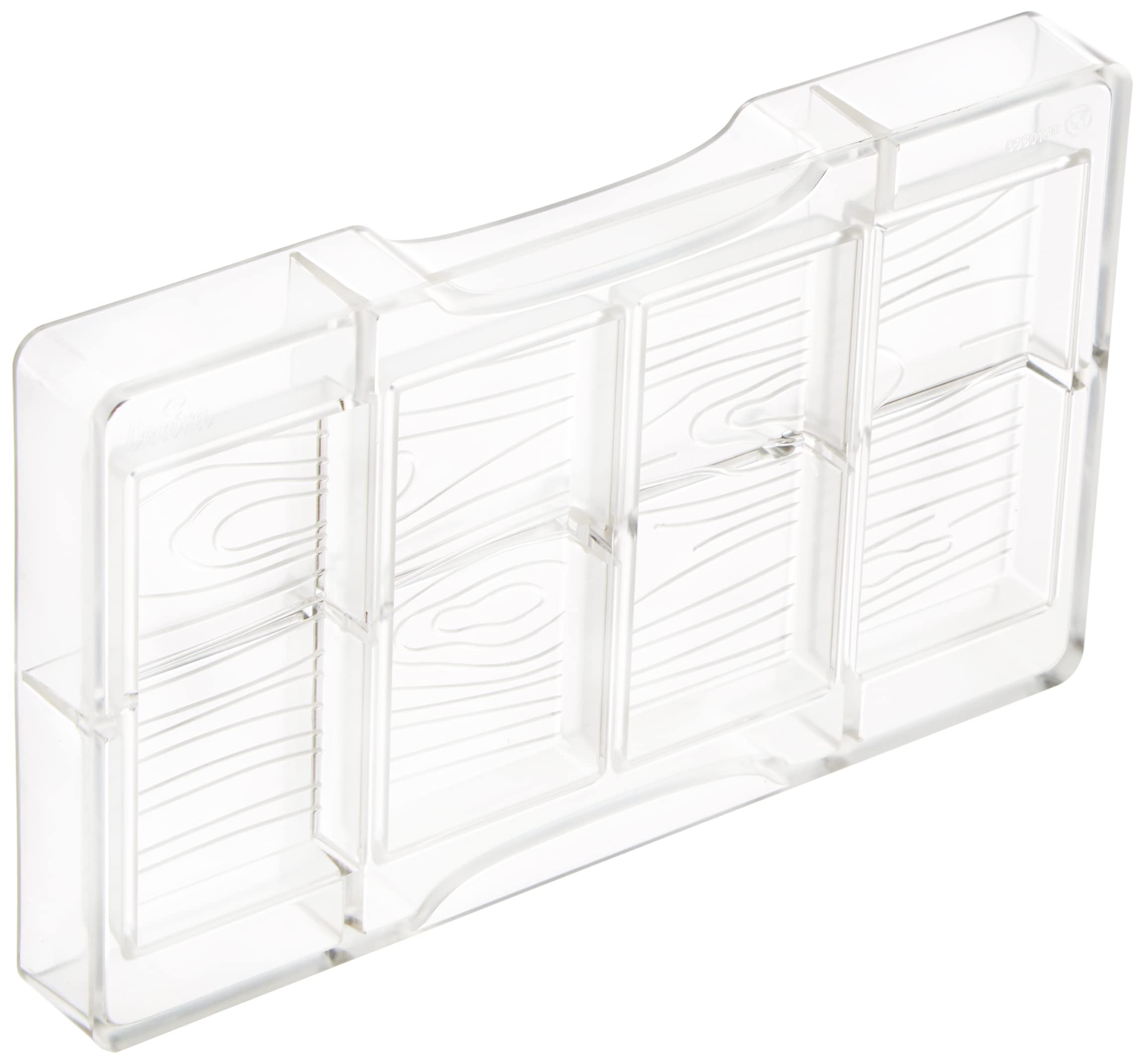 Decora 50130 Wooden Bar Chocolate Mould, polycarbonate, 20 x 12 x 2.3 cm