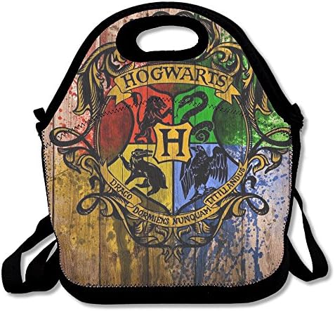 Harry Potter Hogwarts Logo Travel Tote Lunch Bag