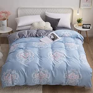 Bayrick Funda Nórdica Cama 4 Piezas Funda de edredón de Felpa Suave