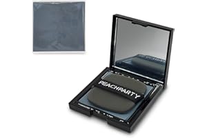 LuckyOpt 200 Sheets Oil Blotting Sheets for Face, Natural Bamboo Charcoal Facial Oil Absorbent Paper with Mirrors Case and Puff, Makeup Blotting Paper for Men & Women (Bamboo)