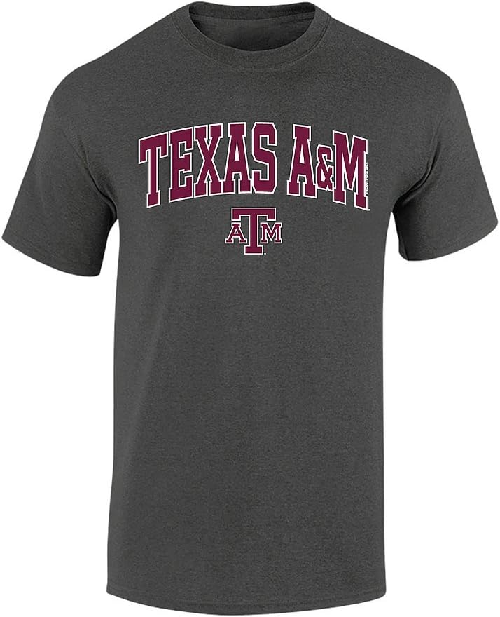 Elite Fan Shop NCAA Mens T Shirt Dark Heather Arch