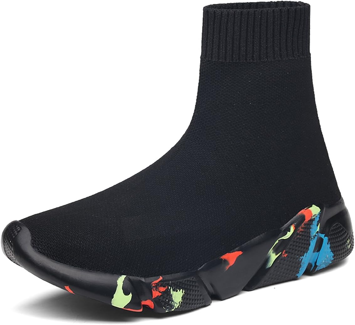Women's High Top Mesh Casual Walking Running Sport Sock Shoe Sneakers
