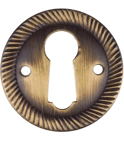 Infinity Decor Oval & Euro Profile Escutcheons – Keyhole Door Covers & Bathroom Thumb Turn – Multiple Finishes