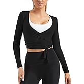 Mustcan Women Tie Front Shrug Long Sleeve Bolero Cardigan Lightweight Casual Tops