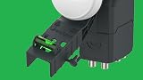 GeoSync Hybrid LNB 6 Output with Sky Bracket & Level - 2 UK Wideband 4 Universal view 8