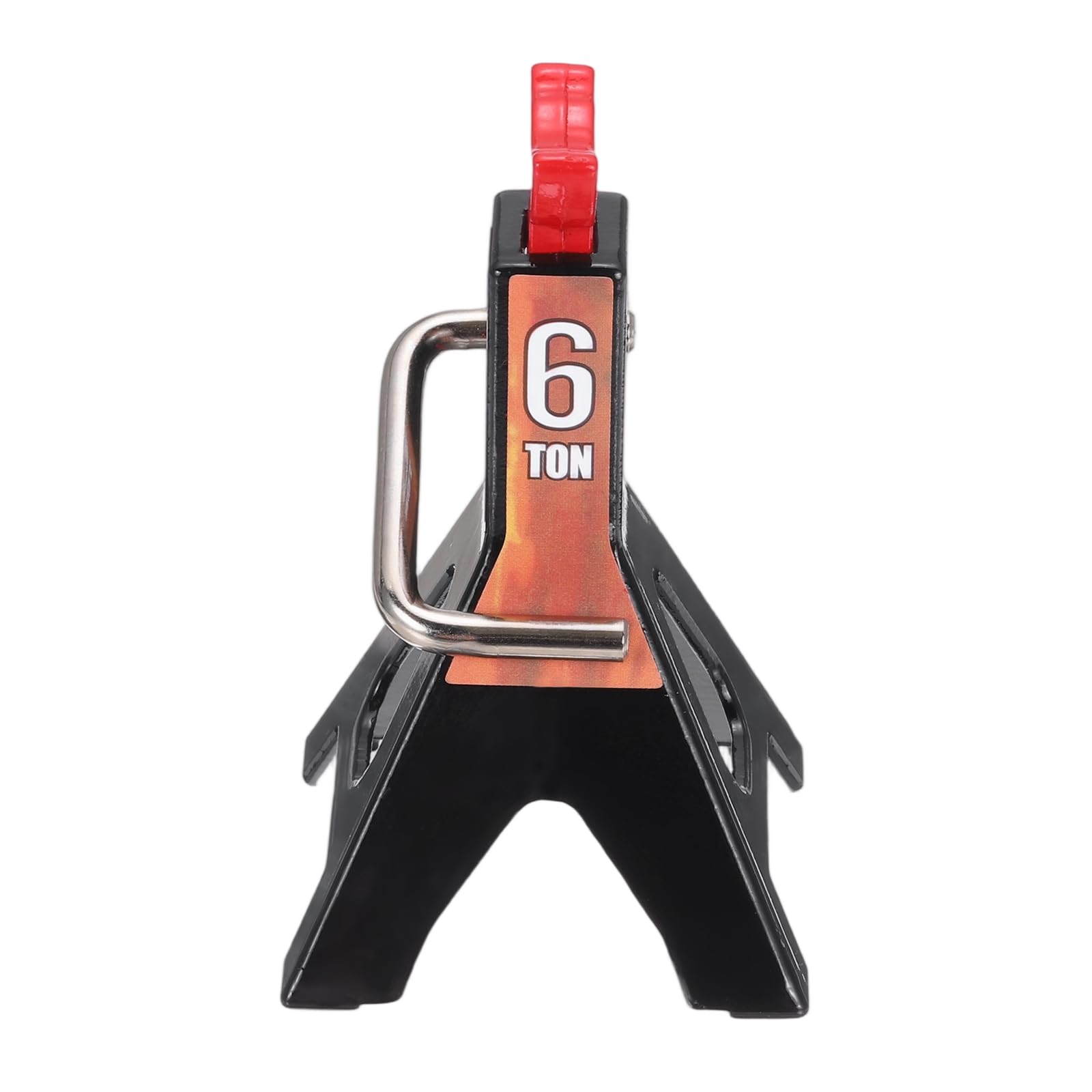 sourcing map RC Car Jack Stands, 1/10 RC Scale Jack Toy Stands 6 Ton Metal Toy Accessories Decoration Simulation for SCX10 D90 CC01 Rc Truck Crawler Car, Black, 1 Pcs
