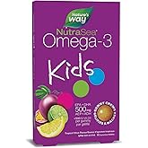 Nature's Way NutraSea Omega 3 Kids Gummy Chews Supplement with Fish Oil – Tropical Citrus Flavour – Brain, Bone & Immune Supp
