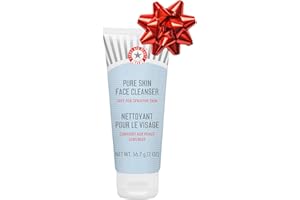 First Aid Beauty - Pure Skin Face Cleanser, Effectively Removes Makeup, Dirt, and Impurities, Gentle Cleanser Leaves Skin Soft & Supple, Safe for Sensitive Skin, Fragrance Free, 2 oz