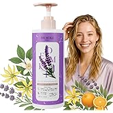 DEMIKI Japanese Shampoo for Damaged Hair,Shampoo for Women,Sulfate Free,Keratin Care, Color Safe, Gentle for Color Treated Hair, Moisturizing Hair Care, Anti Dandruff,Lavender Perfume, 450ml,16oz