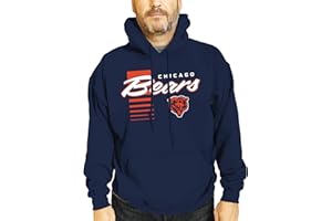 Team Fan Apparel NFL Adult Unisex Retro Script Ultra Soft Fleece Hooded Sweatshirt, Officially Licensed Football Performance