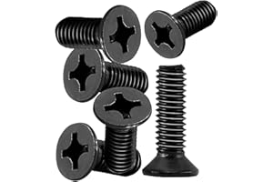 GENERIC Motorcycle Master Cylinder Front Brake Reservoir Cover Cap Screws Replacement for Honda ATC 200 250 350 TRX 250 300 Fourtrax Sportrax Black 6-Pack