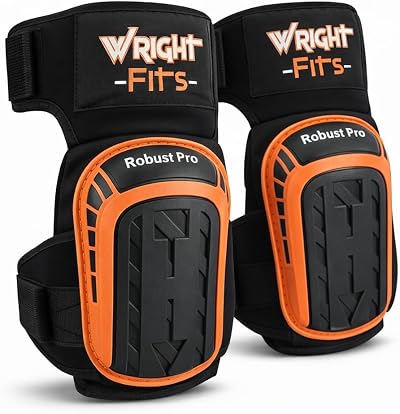 WrightFits Gel Work Knee Pads Heavy Duty Knee Protectors High-Density Foam