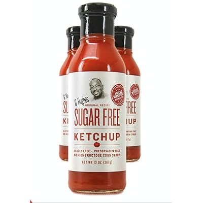 G Hughes Gluten Free, Preservation Free, Sugar Free Ketchup 13 Oz | 3 Pack