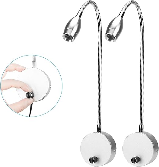 luz de lectura regulable para libros en la cama luz de lectura de cabecera lampara de lectura de cama led minimalista cabecero pared de montaje en