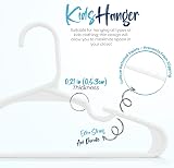 Utopia Home Plastic Kids Hangers for Clothes Pack of 40 White Slim view 8