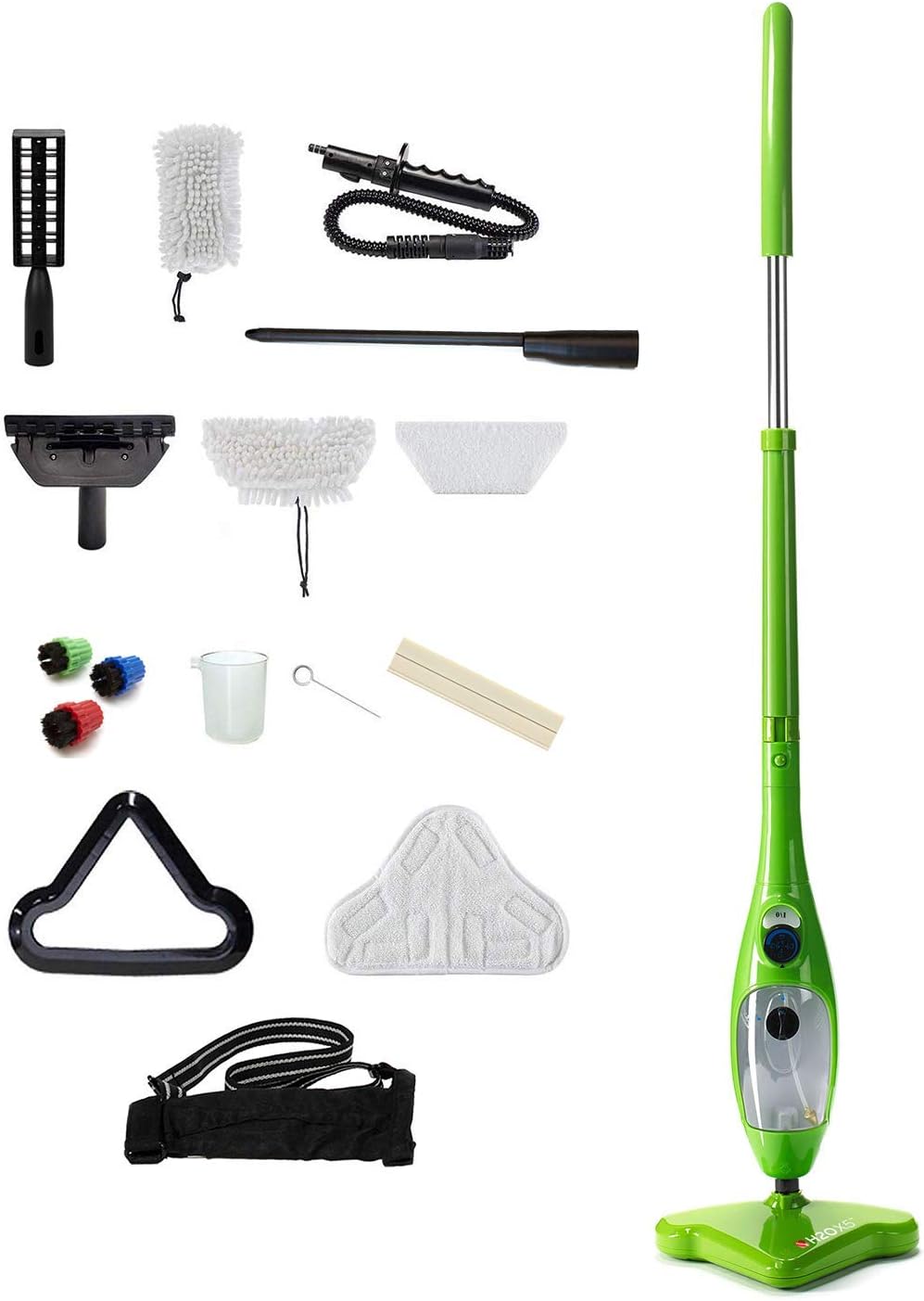 H2o Mop X5 Elite 5 In 1 Steam Mop For Floors Carpets Hand Held Steamer Window Mirror And Glass Cleaner And Garment Steamer All In One