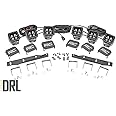Rough Country Triple LED DRL Fog Light Kit for 2017-2020 Ford Raptor - 70700DRLA