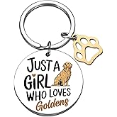 QUIHUD Golden Retriever Gifts Golden Retriever Dad Mom Gifts For Women Dog Lovers Keychain