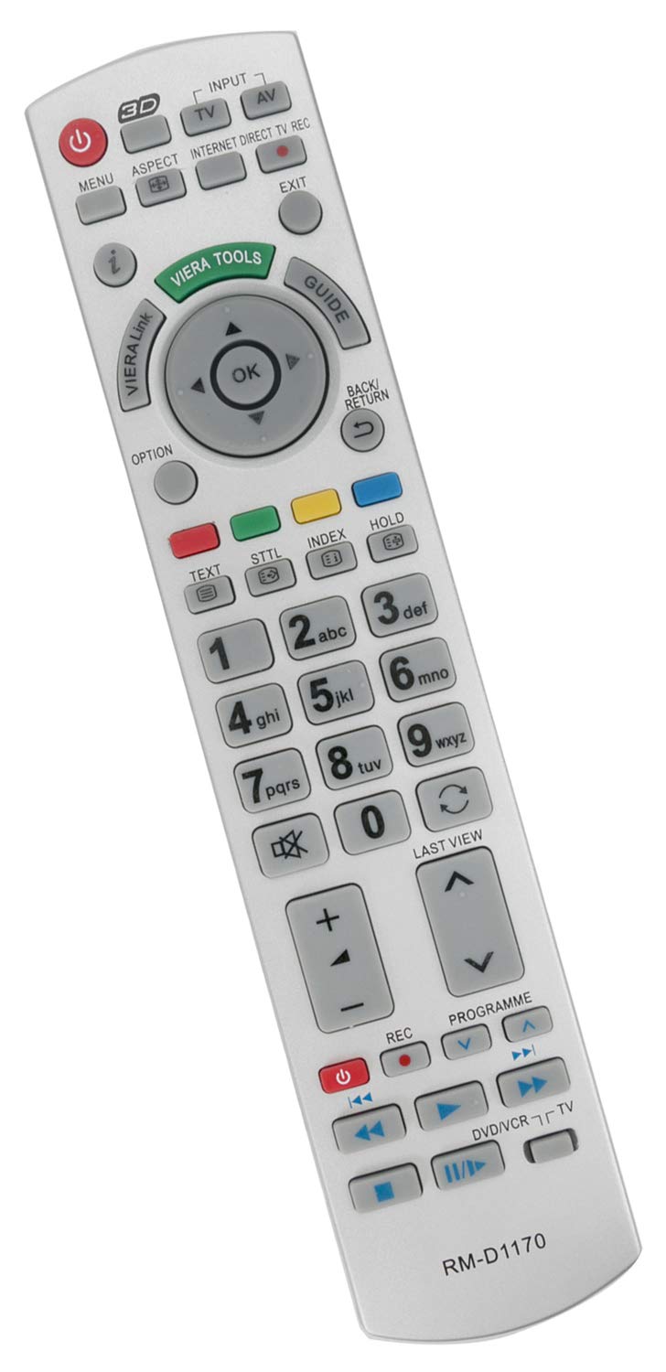 ALLIMITY RM-D1170 Remote Control Replaced for Panasonic LED LCD Bravia Plasma TV N2QAYB000752 N2QAYB000715 N2QAYB000672 N2QAYB000504 N2QAYB000490 N2QAYB000572 N2QAYB000673