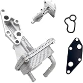 21300-JA06A Aluminum Engine Oil Cooler Kit with Gasket for Nissan 2.5L Altima 2006&ndash;2018, Rogue 2008&ndash;2020, Sentra 2007&ndash;2010, Infiniti QX60 2014&ndash;2017 | Replace 918-402 21304-JA00A