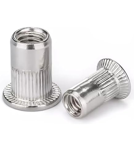 50-Pack 10-24 Aluminum Rivet Nuts (Nutserts) - NOT Made In China - HNR1024AL