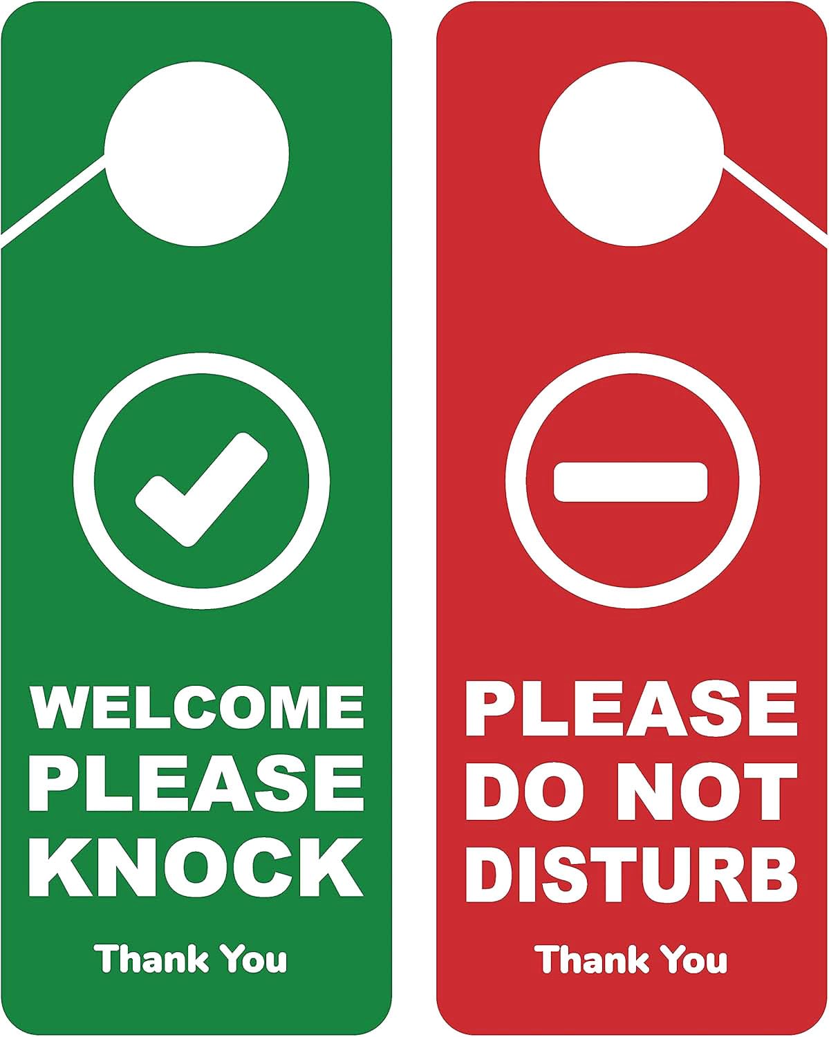 CLEVER SIGNS Lot de 2 panneaux de porte ? Do Not Disturb ?, double face, idéal pour une utilisation dans n'importe quel endroit comme les bureaux, les cliniques, les cabinets d'avocat