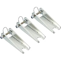 PATIKIL Edelstahl-Kabelklemmen 2-1/4 Zoll – 8er Pack, Gummi-isoliert