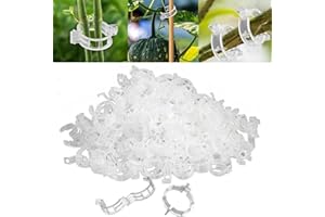 NOGCAW 2025 Upgrade Thickened Secured Plastic Plant Clip,Reusable Plant Support Clips Fixing Clips for Climbing Plants,Garden Climbing Vines Fixing Clip for Tomato Grape Vine Flowers Vegetables (50, White)