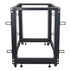 Sound Town 4-Post 15U Open Frame Sever and Network
