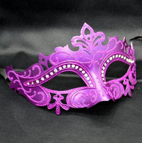 New Purple Classic Mask Mardi Gras Venetian Halloween Ball Prom Masquerade Mask