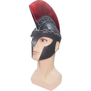 Wocloey The Odyssey Cosplay Helmet Costume Odysseus Halloween Accessories | Retro Gladiator Helmet Adult Mens Odysseus Outfit