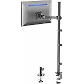 VIVO Extra Tall Single Monitor Desk Mount Stand with 39 inch Pole. Features Full Adjustability - Tilt and Articulation, Holds