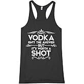 Threadrock Women's Vodka Isn't The Answer Racerback Tank Top
