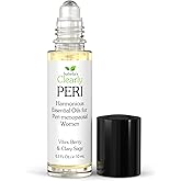 PERI Essential Oil Roll-On for Women | Natural Aromatherapy Blend for Balance, Mood, Drive and Energy with Vitex Berry, Clary Sage, Geranium, Neroli, Orange, and Jojoba