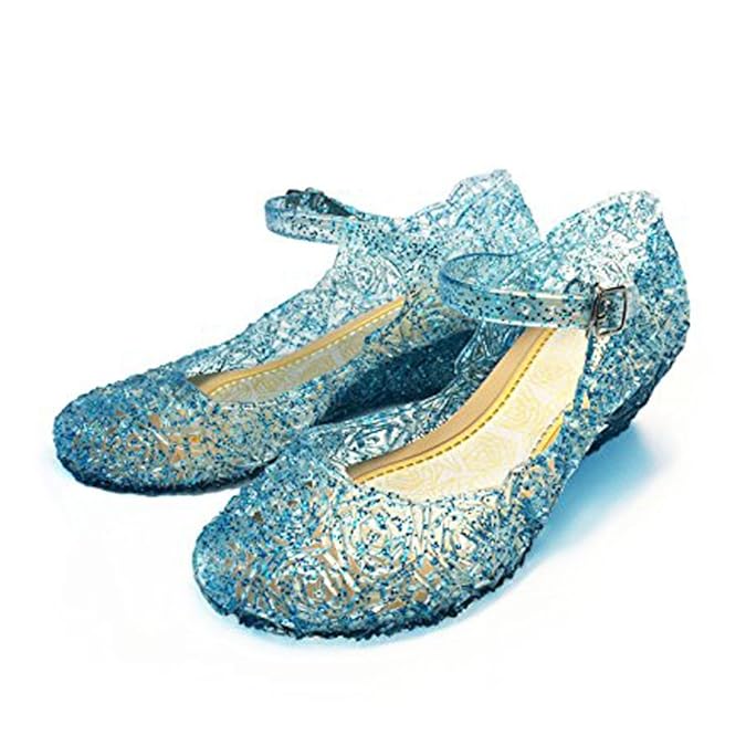 CQDY Mädchen ELSA Schuhe Prinzessin Verkleiden Sich Mädchen Phantasie Prinzessin Schuhe für Halloween Cosplay Party Geburtsta