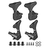 Jiozermi Black Sealed Guitar Tuners Pegs, 2L+2R