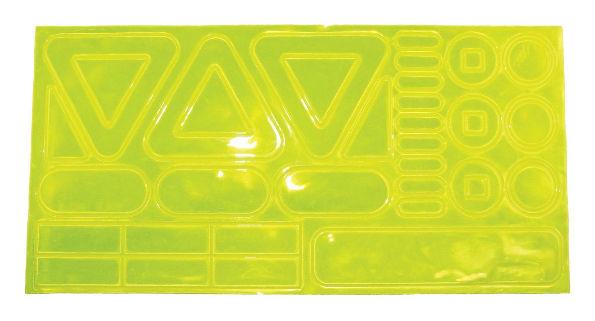 Ultimate Performance UP Reflective Hot Dots Stickers - Fluo Yellow,One