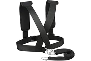 Generic Sled Harness Workout Equipment Resistance Band Resistance and Assistance Exerciser, Weight Bearing Shoulder Strap, Pu