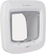PetSafe Microchip Activated Cat Flap Exclusive Entry 4 Way Locking White
