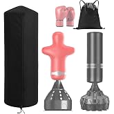 Freestanding Punching Bag Cover, 420D Waterproof Standing Punching Bag Protective Cover with Backpack Storage Bag for Freestanding Training Dummy Bag - 70" H x 28" Dia