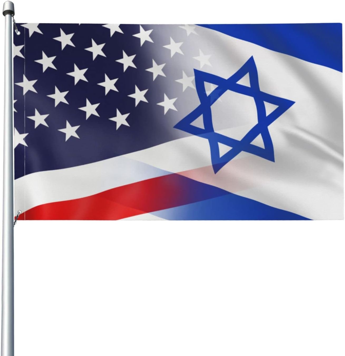 Flags - Israel and USA Flag 3x5 Feet Vivid Color and UV Fade Resistant Decor Israel and American Banner Flags for Indoor Outdoor