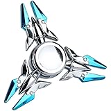 Newest Spinner Fidget Metal, Tri-Spinner Hand Spinner Fidget, Hybird Bearing, New Style Novelty Toy, Kids Adult Focus Desk Toy (Blue)