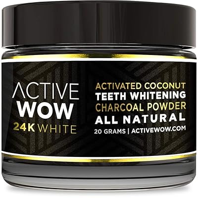 Active Wow Teeth Whitening Charcoal Powder Natural